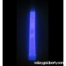 GlowCity LED Light Up Premium 6 Glow Sticks with Multi Color Functions - Blue